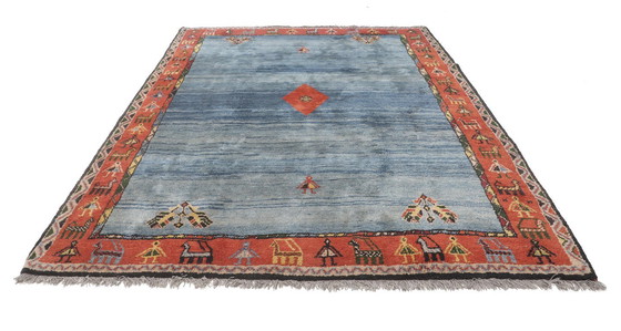 Image 1 of Original Persian carpet Gabbeh Ghashghai oriental carpet 296 cm x 230 cm old natural