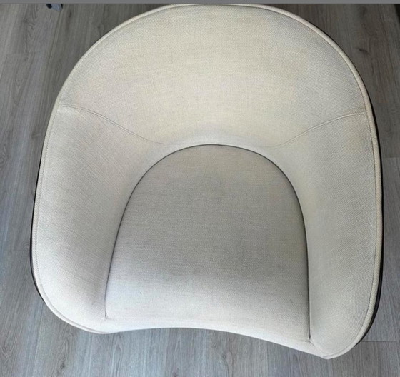 Image 1 of Zanotta Calla fauteuil cuir/tissu