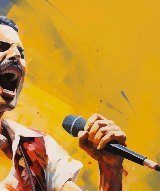 Image 1 of Alberto RICARDO - Freddie Mercury 3 - Kunstenaarsdoek