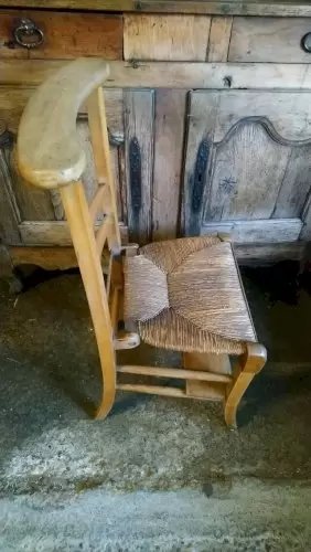 Chaise prie dieu paillÃ©e ancienne en hÃªtre – Fauteuils (photo 25 of 34)