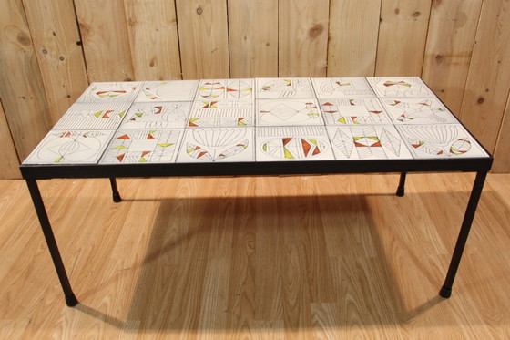 Image 1 of Mesa de centro de cerámica Roger Capron, década de 1960