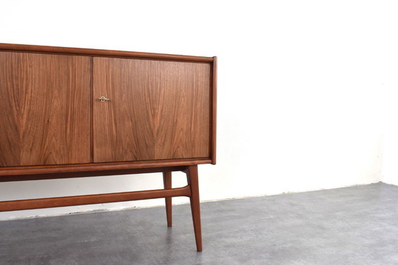 Image 1 of Mid-Century Polish Walnut Sideboard, 1960s.