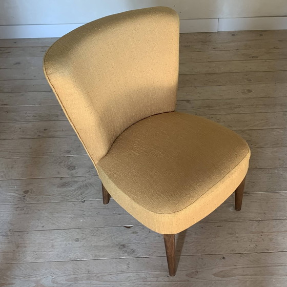 Yellow cocktail armchair – Vintage (photo 6 of 11)