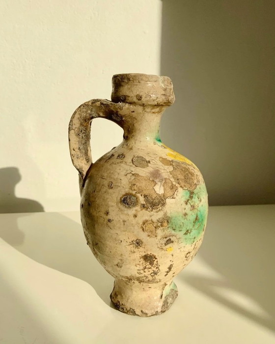 Image 1 of Small Quartara in polychrome majolica from Caltagirone