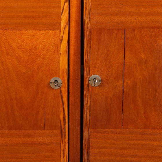 Image 1 of Large sideboard in solid wood, modernist work from the 1950s