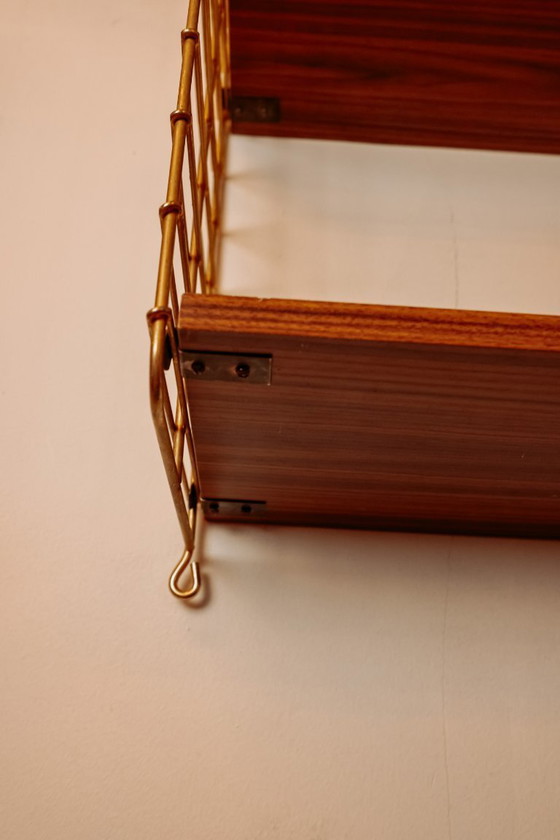 Image 1 of Étagère murale vintage à 3 niveaux