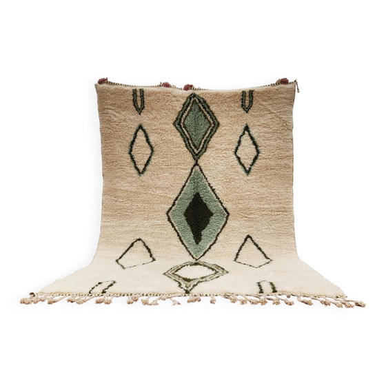 Authentic Beni Ouarain Rug 300x202 cm – Unbleached Wool – Rugs & carpets, Cotton, Scandinavian (photo 2 of 10)