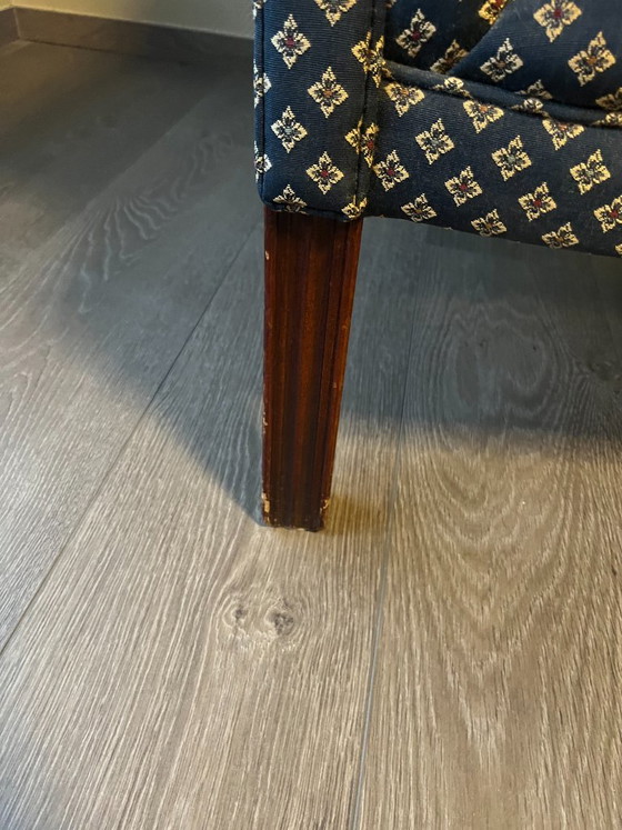 Fauteuil vintage anglais Wade – Wade Upholstery Limited, Bois, Textile (photo 13 of 13)