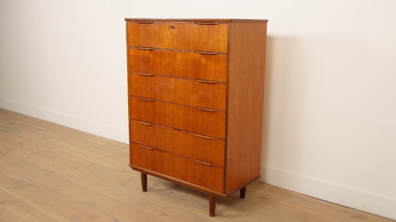 Image 1 of Vintage ladekast | Teak | 6 lades | 121 cm