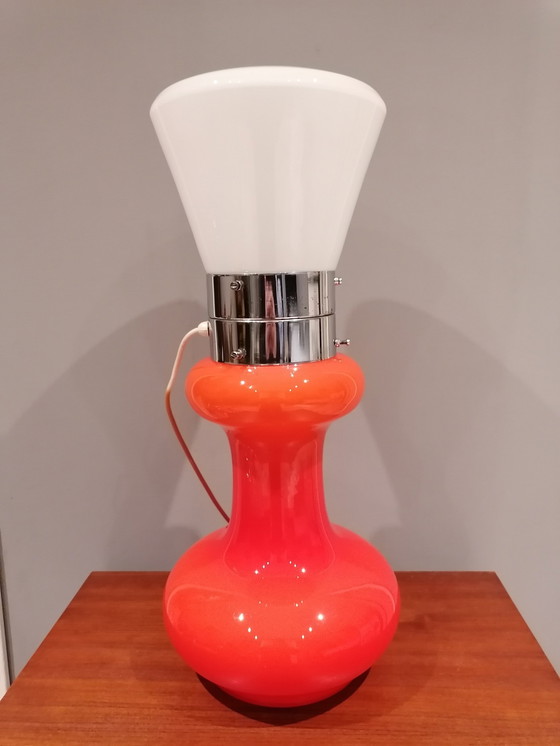 Image 1 of Lampe de table massive en verre Birillo