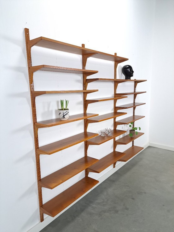 Image 1 of Sistema modulare di pareti in teak Royal System di Poul Cadovius, danese Cado