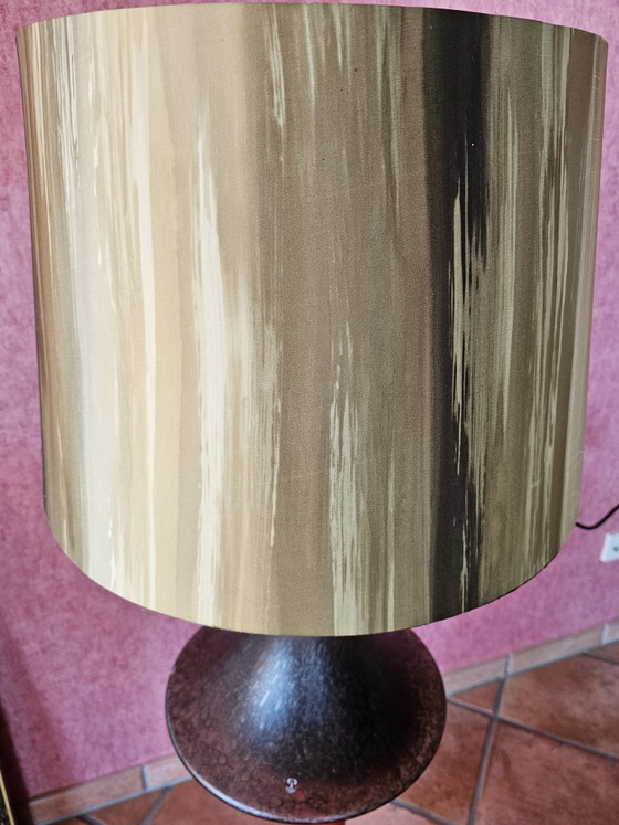 XL Peill & Putzler Table Lamp 65cm – 70s Vintage Space Age – Double Illuminated! – Textile (photo 7 of 7)