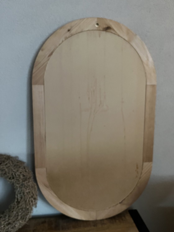 Image 1 of Large vintage IKEA Finja 2 mirror made of solid pine