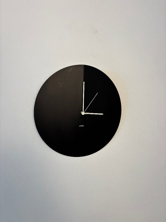 Alessi wall clock, black, Metal, Plastic, Modern (photo 7 of 10)