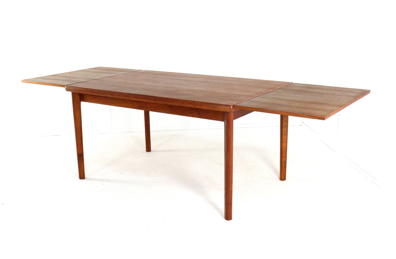 Tavolo da pranzo rettangolare allungabile Henning Kjearnulf Vejle XL vintage