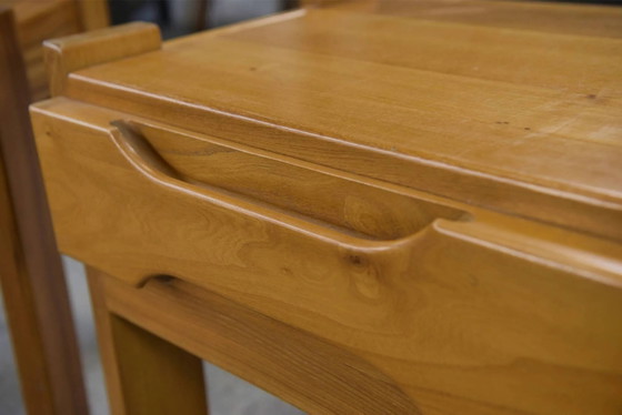 Pair of elm bedside tables for Maison REGAIN 1970s – Nightstands, Wood (photo 9 of 11)