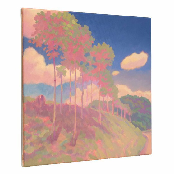 Image 1 of Original painting "Row of Trees" 50x50cm, acrylic paints on canvas
