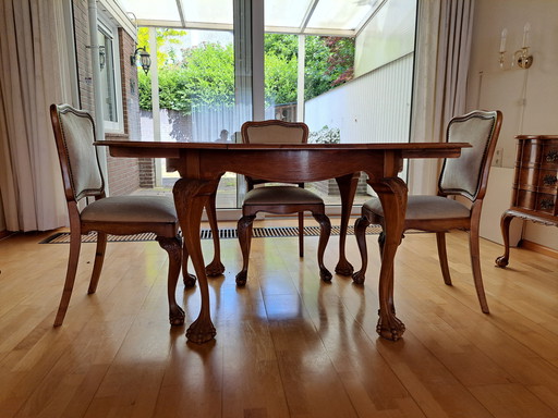 Dining room set in Louis XV style - 4 chairs