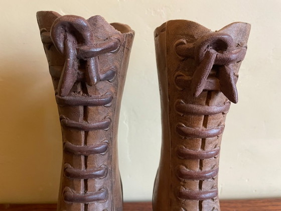 Image 1 of Bottes de tronc d'arbre victoriennes antiques du XIXe siècle