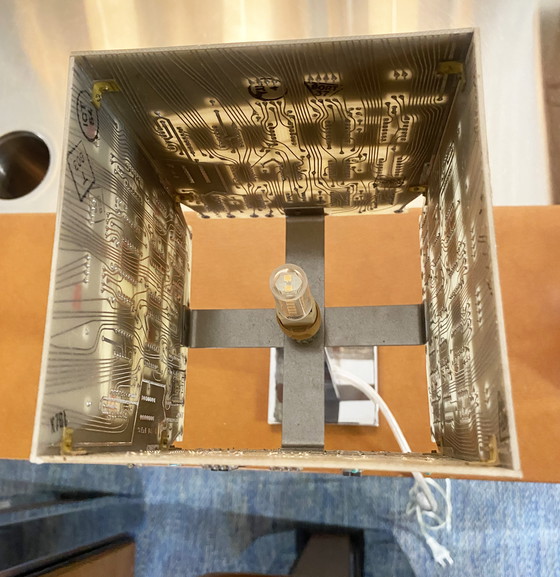 Image 1 of Alain Vilatou - "Cubique" lamp