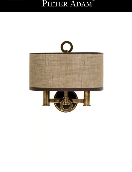 Image 1 of Ensemble de luxe d'appliques murales Pieter Adam – Laiton massif