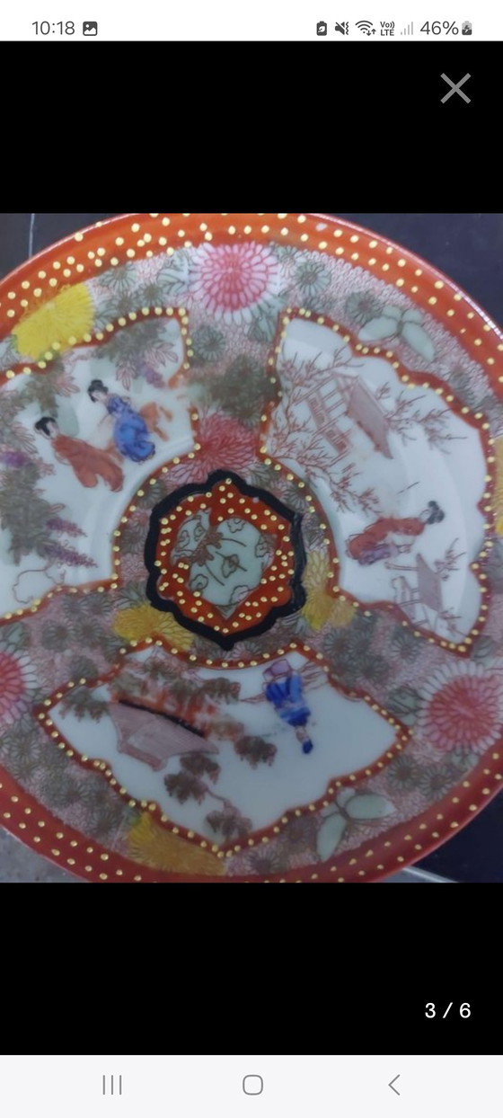 Image 1 of 15 piece katani porcelain meiji period