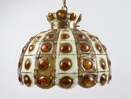 Brutalist ceiling lamp/ceiling light by Felipe Delfinger for Feders, 1970s