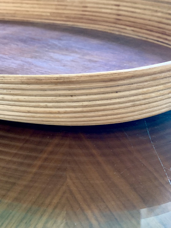 Grande Vassoio Vintage Ovale in Legno Curvato – Manici Ergonomici in Teak - Scandinavo – Oggetti decorativi (photo 10 of 15)