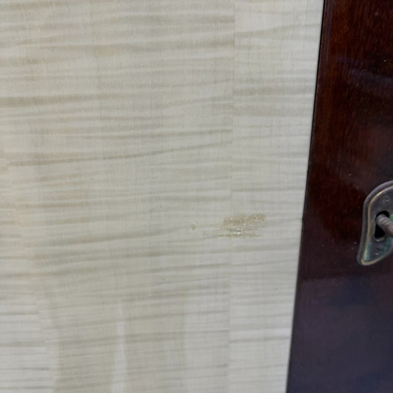 Vintage Midcentury 5-door wardrobe hanging shelving disassemblable, Other, Beige (photo 8 of 15)