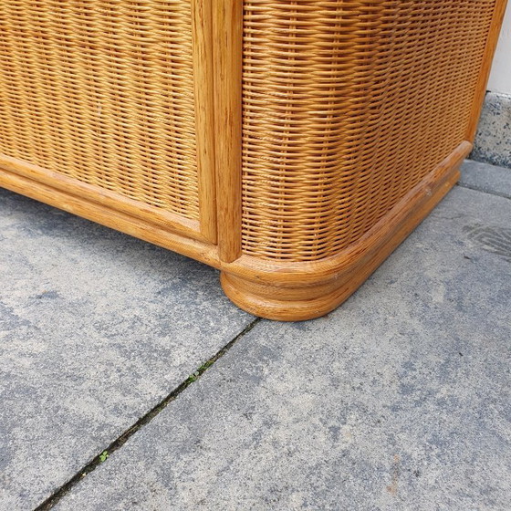 Image 1 of Mooi Vintage Bamboe dressoir uit de jaren 80