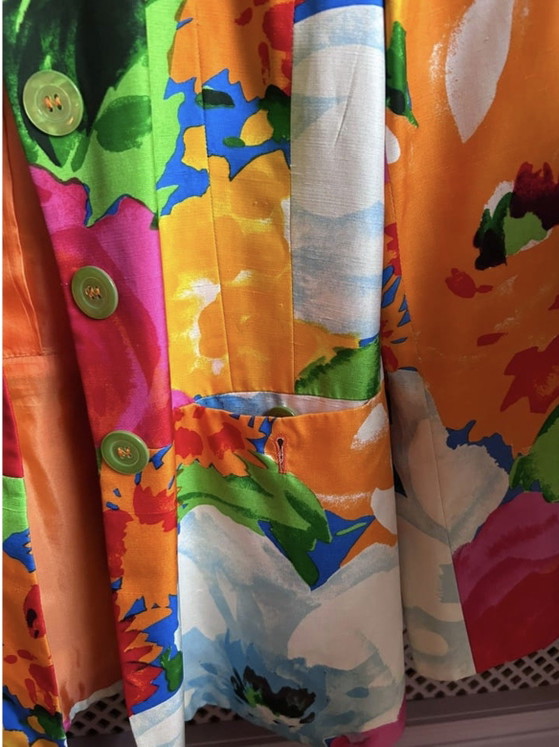Image 1 of Vintage Moschino Couture! 100% Silk Made in Italy – Rare