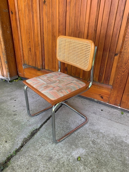 1 von 4 Mid-Century Modern italienischer Marcel Breuer B32 Cesca Stuhl, 70er Jahre
