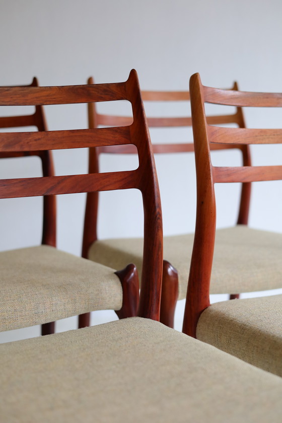 Image 1 of Set of 4 dining chairs model 78 Niels Otto Møller