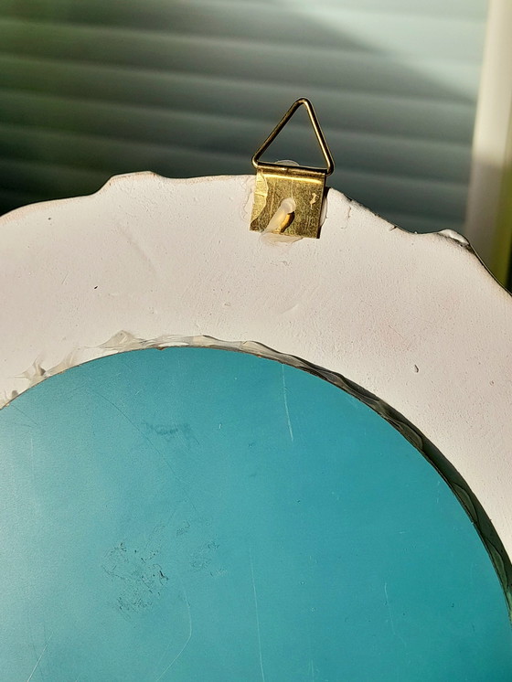 Image 1 of Specchio in ceramica floreale