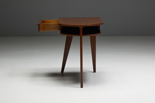 Bureau trépied de Jacques Adnet, France, années 1950