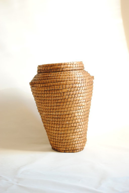 Large Bohemian Decorative Basket