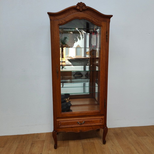 Vintage Country Louis XV vitrine, armoire de toilette, armoire murale