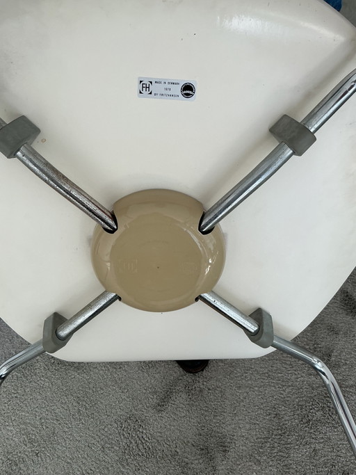 Sillas Mariposa - 6 unidades - Arne Jacobsen para Fritz Hansen - Blancas - 1978. = ¡DEBO VENDERLAS RÁPIDAMENTE!