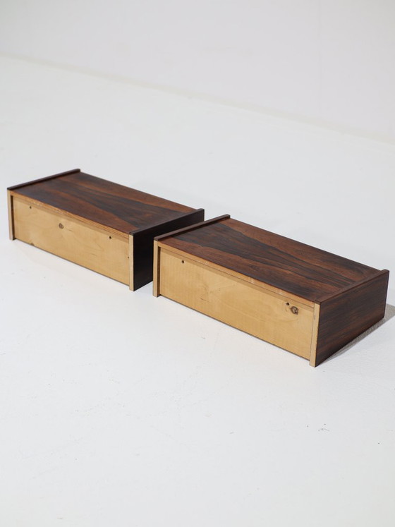 Tables de nuit flottantes Palissandre Danois Années 1960 – Wood (photo 8 of 8)