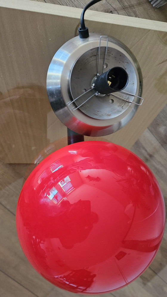 Image 1 of Red space age mushroom lamp