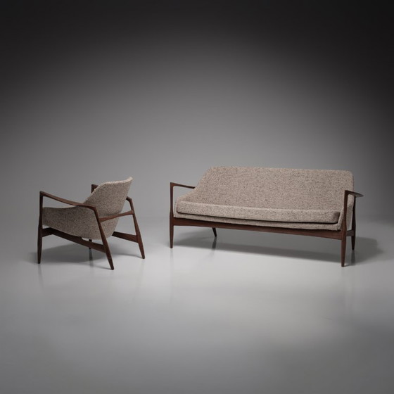 Image 1 of „D200“ Lounge Chair und „D200s“ Sofa von Ib Kofod-Larsen für Laauser