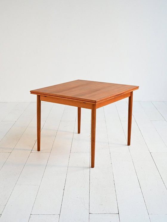 Image 1 of Teak extendable dining table, 1960s