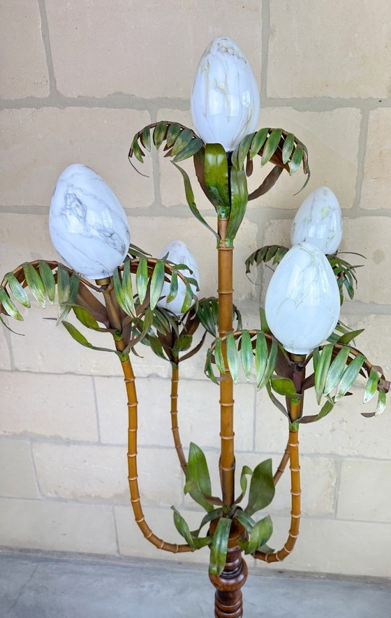 Image 1 of Vintage palm tree floor lamp