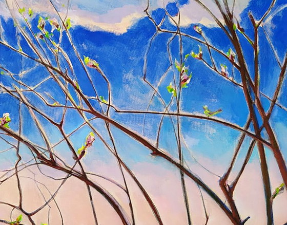 Original Oil Painting Landscape Nature Spring – Paintings & Drawings, Canvas (photo 3 of 5)