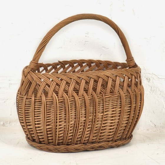 Dekorativer antiker Weidenkorb (ca. 1930) #7 – Dekorative Objekte, Wicker (photo 5 of 9)