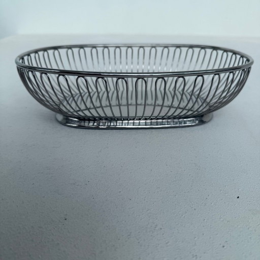 ALessi stainless steel basket/bowl fruit, bread
