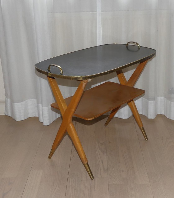 Image 1 of Beistelltisch Ilse Möbel 50er Jahre Resopalplatte UK2aeb