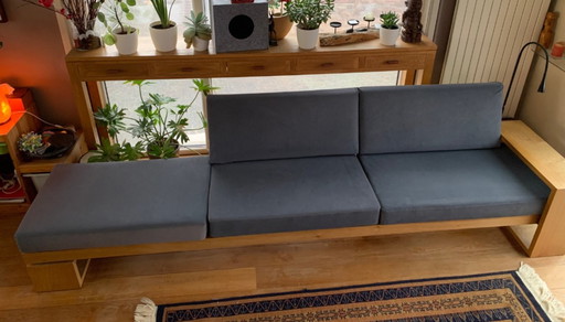 Minimalist oak design armchair – 325 cm – handmade – Japandi style