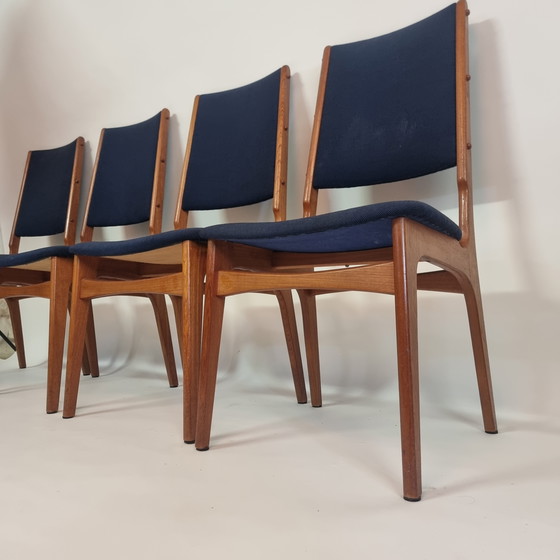 Image 1 of Set of 4 Vintage Danish Design Chairs - Ib Kofod-Larsen