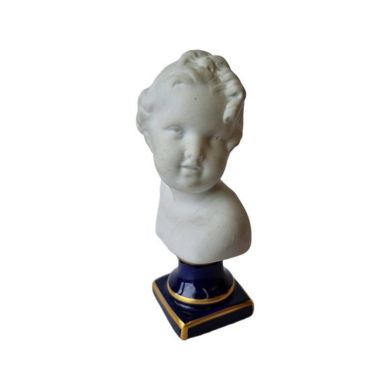 Image 1 of Limoges porcelain bust of a boy 2nd half 20th century